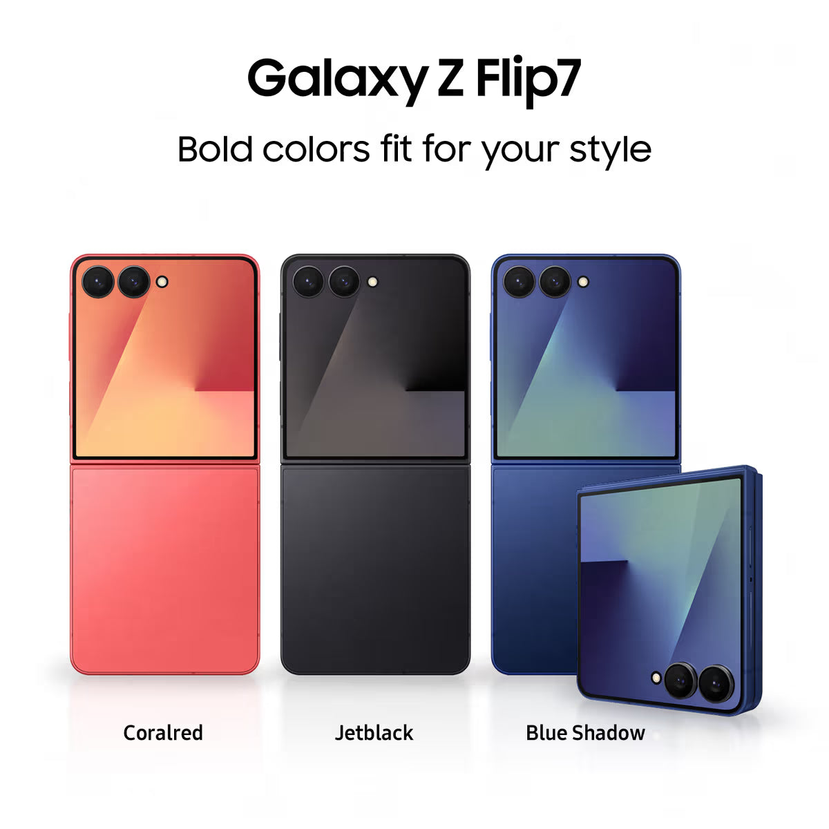 Samsung Galaxy Z Flip 7 5G smarttelefon 12/512GB (Jetblack)